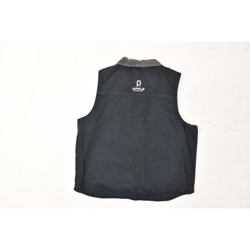 Carhartt 104277 Sherpa Lined Vest Black Cotton Duck Canvas Loose Fit Size XL - Picture 8 of 11